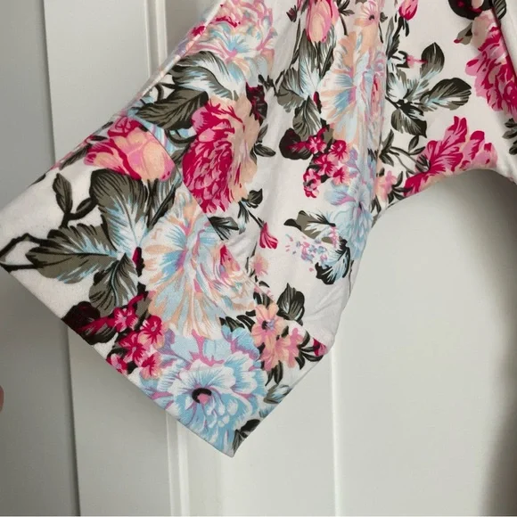 Pretty floral print full length robe | Medium - Picture 7 of 12